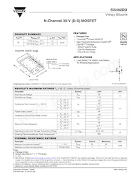 SI5482DU-T1-GE3 Datasheet Cover