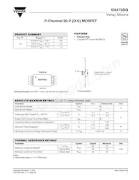 SI6473DQ-T1-GE3 Datasheet Cover