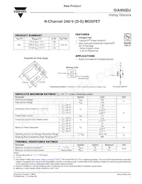 SIA450DJ-T1-GE3 Datasheet Cover