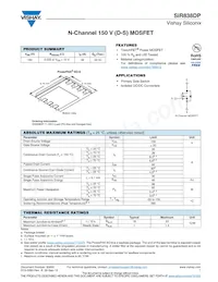 SIR838DP-T1-GE3數據表 封面