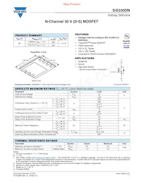 SIS330DN-T1-GE3 Datenblatt Cover