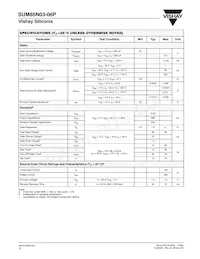 SUM85N03-06P-E3 Datasheet Pagina 2