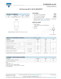 SUM90N06-4M4P-E3 Datenblatt Cover