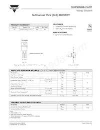 SUP90N08-7M7P-E3數據表 封面