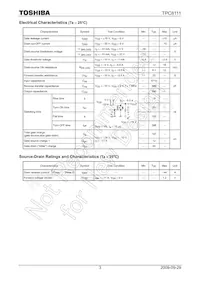 TPC8111(TE12L Datasheet Pagina 3