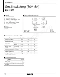 2SK2503TL Datenblatt Cover