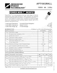 APT1003RKLLG Datasheet Copertura