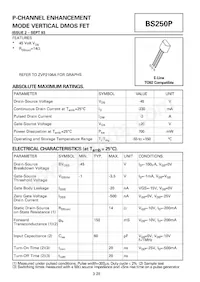 BS250PSTZ Datasheet Copertura