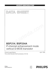 BSP254A Datenblatt Cover