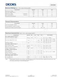 BSS84W-7 Datasheet Page 2
