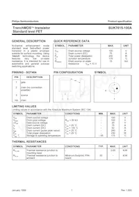 BUK7615-100A Datasheet Copertura