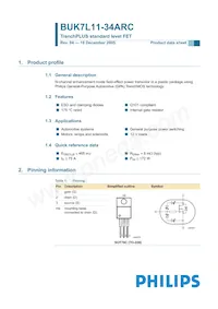 BUK7L11-34ARC Datenblatt Cover