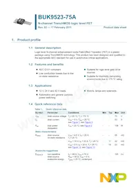 BUK9523-75A Datasheet Copertura