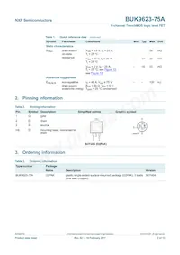 BUK9623-75A Datasheet Pagina 2