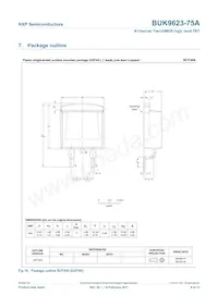 BUK9623-75A Datasheet Pagina 9