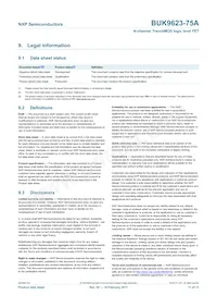 BUK9623-75A Datasheet Pagina 11