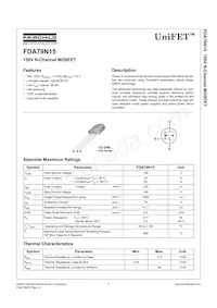 FDA79N15 Datasheet Copertura