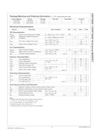 FDPF7N50F Datasheet Page 2