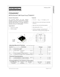 FDS4080N7 Datasheet Copertura