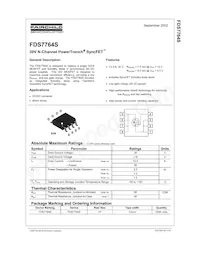 FDS7764S數據表 封面