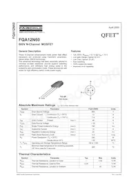 FQA12N60數據表 封面