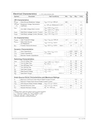 FQA20N40數據表 頁面 2