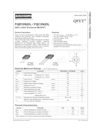 FQB10N20LTM Datasheet Cover