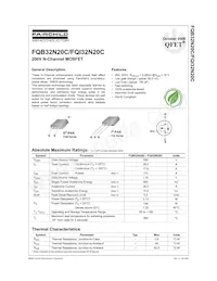 FQB32N20CTM數據表 封面