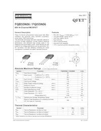 FQB55N06TM Datenblatt Cover