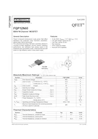 FQP12N60 Datasheet Copertura