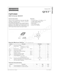 FQPF4N90 Datasheet Copertura