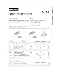 FQPF90N10V2數據表 封面