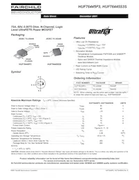 HUF76445S3ST Datasheet Cover