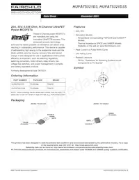 HUFA75321D3ST Datasheet Copertura