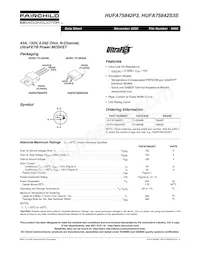 HUFA75842S3ST數據表 封面