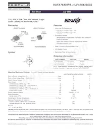 HUFA76439S3ST Datasheet Copertura