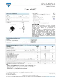 IRF624STRR數據表 封面