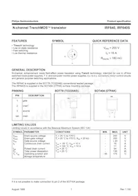IRF640 Datenblatt Cover