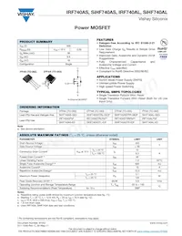 IRF740ASTRR Datasheet Copertura