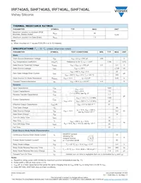 IRF740ASTRR數據表 頁面 2