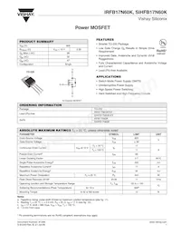 IRFB17N60KPBF Datasheet Copertura