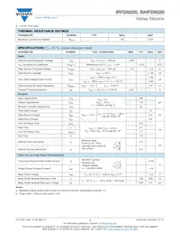 IRFD9220 Datenblatt Seite 2