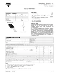 IRFI614G Datenblatt Cover