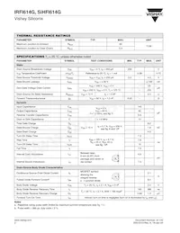 IRFI614G數據表 頁面 2