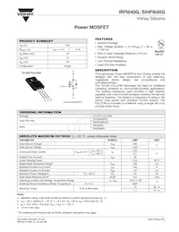 IRFI640G Datasheet Copertura