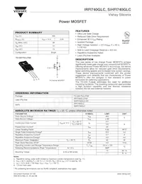 IRFI740GLC數據表 封面