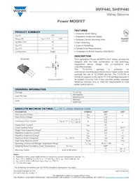 IRFP440 Datasheet Copertura