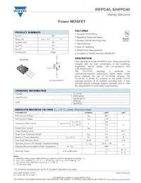 IRFPC40 Datasheet Copertura