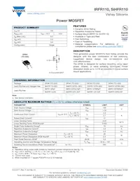 IRFR110TRRPBF Datenblatt Cover