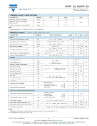 IRFR110TRRPBF Datenblatt Seite 2